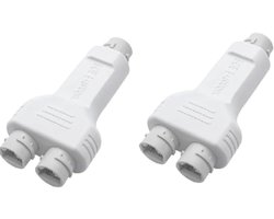 POE Extender Repeater - Netwerk Versterker - Buiten Camera - Waterdicht Ontwerp - 100Mbereik - Wit