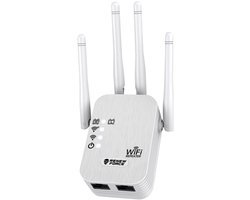 RENEW FORCE WiFi Versterker 300 Mbps - 4 Antennes - 2.4G Wi-Fi Repeater - Router/Repeater/AP - Z01A
