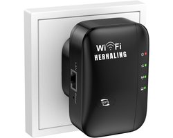 RWB® Wifi Versterker Stopcontact - Wifi Versterker - 300 Mbit/s - Zwart