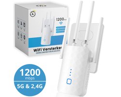 Twenty4seven® WiFi Versterker Stopcontact - WiFi Router 1200 Mbit/s - 5G & 2,4 G Internet Repeater - Extender & Booster Draadloos