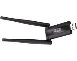 USB WiFi Repeater / Versterker met Dubbele Antennes - Breid je Draadloze Signaal Eenvoudig uit, Compatibel met Alle Routers