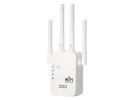 Vyzio - WiFi Versterker - 1200 Mbps - Dual-Band 2.4GHz & 5GHz - WiFi Repeater - 3 Modi - Bereik 1000m² - WIFINA 5G