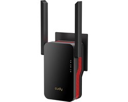 Wi-Fi 6 Extender - Router Repeater - Internetbereik Vergroten - AX3000 Snelheden - 4.9 x 7.8 x 12.9 cm - Zwart