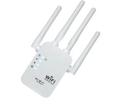 WiFi repeater 300 Mbps – 2,4 GHz – met 4 antennes en EU stekker