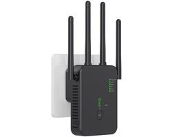 WiFi-signaalversterker - 1200 Mbps - WiFi-repeater - Ondersteunt 5G en 2,4G dual-band - Uitgerust met LAN-poort en WPS-functionaliteit - Compatibel met de meeste WiFi-routers