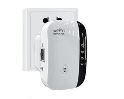 WiFi-signaalversterker, signaalversterker voor thuis, met een bereik tot 465 m², ondersteunt 50 apparaten, WiFi-signaalversterker, draadloze repeater, signaalversterker met groot bereik en ethernetpoort, installatie met één druk op de knop