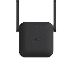 Wifi Versterker Signaalversterker met RJ45-poort Wireless-N Booster - Wifi Repeater – Netwerk /I nternet 300M Bereik - Kantoor en Thuis - zwart