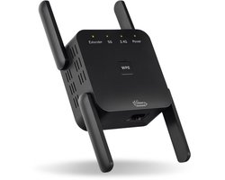 WiFi Versterker Stopcontact – 1200 Mbps – Dual-Band Repeater – 5G & 2,4G – WiFi Signaal Versterker – Internet Versterker – WiFi Booster – Extender met Gigabit LAN