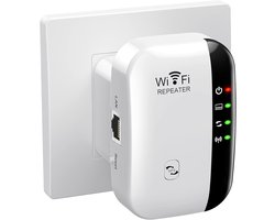 WiFi Versterker Stopcontact - Gratis Internet Kabel - Router Draadloos - WiFi Repeater - Booster - WiFi Extender - 300Mbps - Super WiFi Booster - WiFi Versterker Stopcontact - Extra Groot Bereik - Draadloos