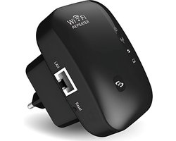Wifi Versterker Stopcontact - Wifi Repeater - Wifi Versterkers - 300Mbps - Zwart.