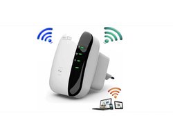 WNHB® WiFi Versterker voor Buiten – 300Mbps Draadloze Signaalversterker – 2.4GHz – Waterbestendig – Vergroot WiFi-bereik – Wit