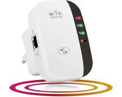 WNHB® WiFi Versterker Voor Buiten – Draadloos Signaal Versterken – 300Mbps – 2.4GHz – Waterbestendig – Wit