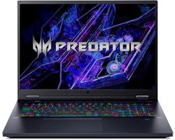 Acer Predator PH18-72-90GW Intel® Core™ i9 i9-14900HX Laptop 45,7 cm (18") WQXGA 32 GB DDR5-SDRAM 2 TB SSD NVIDIA GeForce RTX 4090 Wi-Fi 7 (802.11be) Windows 11 Home Zwart