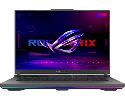 ASUS ROG Strix G16 G614JV-N3150W Intel® Core™ i7 i7-13650HX Laptop 40,6 cm (16") WUXGA 16 GB DDR5-SDRAM 1 TB SSD NVIDIA GeForce RTX 4060 Wi-Fi 6E (802.11ax) Windows 11 Home Grijs