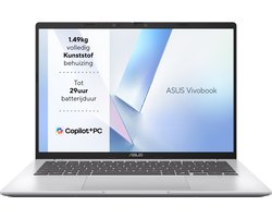 ASUS Vivobook 14 X1407QA-LY043W - Copilot+ Laptop - Snapdragon - 16GB/512GB - 14 inch