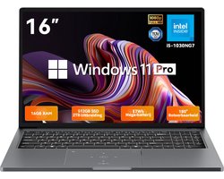 Blackview AceBook 12 Laptop - Intel Core i5-1030NG7 - 16 inch FHD - 16GB DDR4 - 512GB SSD /2 TB - Window 11 Pro Notebook - Dual Band 5G WiFi - UHD Graphics - Grijs