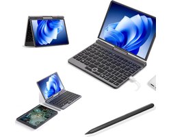 Elementkey Artpixel Mini V2 - 2 in 1 Mini Laptop - TouchScreen Tablet - N150 - 8 Inch - WiFi 6 - 12GB Ram DDR5 - 512GB SSD + Actieve Stylus Pen met Drukpunten