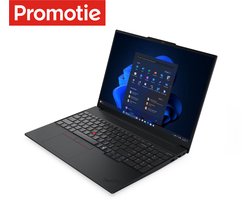 "Lenovo ThinkPad E16 Gen 3 (Intel) Intel Core Ultra 5 225U Laptop 40,6 cm (16"") WUXGA 16 GB DDR5-SDRAM 512 GB SSD Wi-Fi 6E (802.11ax) Windows 11 Pro Engels Zwart"