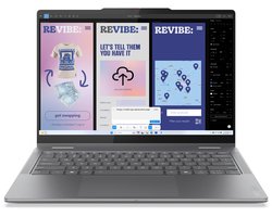 "Lenovo Yoga 7 2-in-1 14ILL10 Copilot+ PC Intel Core Ultra 7 258V Hybride (2-in-1) 35,6 cm (14"") Touchscreen 2.8K 32 GB LPDDR5x-SDRAM 1 TB SSD Wi-Fi 7 (802.11be) Windows 11 Home Engels Grijs"
