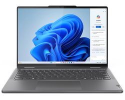 "Lenovo Yoga 7 2-in-1 14IML9 Intel Core Ultra 7 155H Hybride (2-in-1) 35,6 cm (14"") Touchscreen 2.8K 32 GB LPDDR5x-SDRAM 1 TB SSD Wi-Fi 6E (802.11ax) Windows 11 Home Engels Grijs"