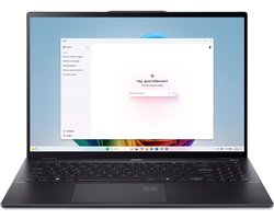 Swift 16 AI SF16-51-768U – Copilot+ PC – Laptop – 16 inch 2.8K OLED 120Hz – Core Ultra 7 (i7) – 32GB - 1TB SSD - Zwart