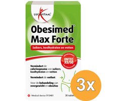 3x Lucovitaal Obesimed Max Forte (30 tabletten)