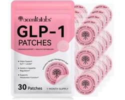 Acentiallab GLP-1 Afslankpleisters - 30 stuks - Detox Pleisters - Fatburner & Vetverbrander - Vervangt Afslankpillen - Voor Afslanken & Afvallen - Waterdicht