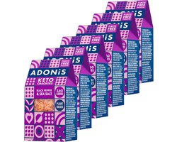 Adonis | Keto Crackers | Black Pepper & Sea Salt | 6 stuks | 6 x 60 gram | Eiwitrijke voeding | Koolhydraatarme Crackers