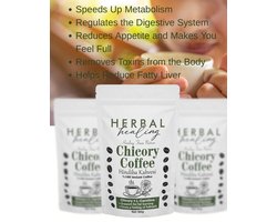Afslank koffie, Afval koffie, Dieet Koffie, Herbal Healing, Chicory Coffee, Dieet coffee, Herbal coffee, Chicory, Natuurlijke balanskoffie, Koffie