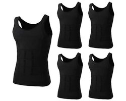Afslankende Body Shaper Compressie Shirt voor Mannen - Sculpting Vest en Spier Tank