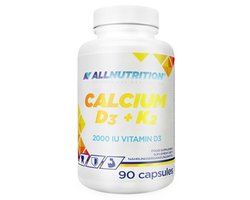 ALLNUTRITION | Calcium D3 + K2 | 90 Capsules | 90 capsules