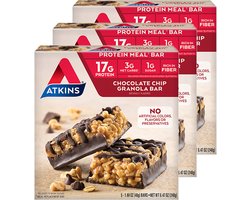 Atkins | High Protein Bar | Chocolate Chip Granola Bar | 3 stuks | 3 x 192g