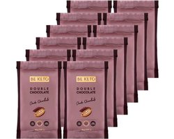 Be Keto | Keto Bar | Double Chocolate | 12 stuks | 12 x 40 gram