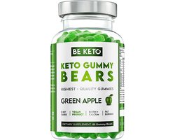 Be Keto | Keto Gummy Bears | Green Apple | 1 x 60 Gummy Bears