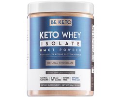 Be Keto | KETO Whey + MCT | Natural Chocolate | 300 gram | 1 x 300 gram
