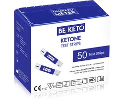Be Keto | Ketone Test Strips | 50 pcs | 1 x 50 strips | Ketose dieet | Ketonentest