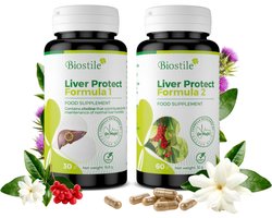 Biostile – Liver Protect Complet – Mariadistel – Choline en Schisandra - effectieve Leverontgifting - 90 Capsules