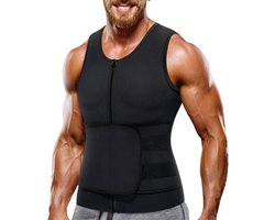 Chibaa - Sport Saunaband Man - Sweat belt - One Belt - Tailleband - Waistband - Buikband | Burn fat - Sauna band - Zwart - XL