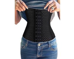 Dames Corset voor Tailletraining - voor Dagelijks Gebruik - Stalen Baleinen Buikcontrol Lichaamsvormer met Verstelbare Haken - M