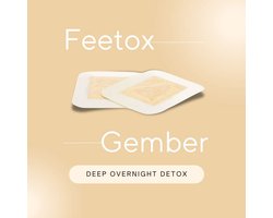Detox voetpleister | Gember (32 stuks) | Detoxkuur voetverzorging - Ontgiften, betere stofwisseling, betere nachtrust, meer energie