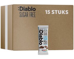 Diablo | No Added Sugar | Milk Chocolate | 15 Stuks | 15 x 75 gram