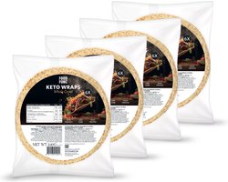 Foodfunc | Keto Wraps | Whole Grain | 4 x 6 Wraps | 24 x 40 gram | No Junk Just Func
