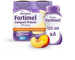 Fortimel Compact Protein 2.4kcal Perzik &mango 4x125ml