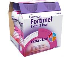 Fortimel Extra 2kcal Bosvruchtensmaak Flessen 4x200ml