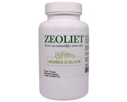 Herbes D'elixir Zeoliet Poeder - Detox Poeder - PFAS Binder - 175 gram - Hoogwaardig en Natuurlijk