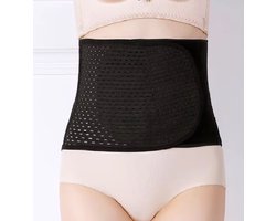 Jumada's -Luxe Postpartum Band - de ultieme combinatie van Waist Trainer - Corset - Korset - Waist Shaper - Strakker figuur - Afslankband - Zweetband Buik - Zwart