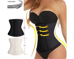 Jumada's - Vrouwen Taille Trainer / Afvallen / Afslanken / Sexy Figuur / Waist Shaper / Korsetten / L Maat / Zwart / Lichaamscorrectie / Corsage / Slanke Taille