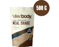 Killerbody Maaltijdshake - Cookies & Cream -500 gr - Draagt bij aan Gewichtsverlies