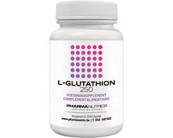 L-GLUTATHION 30 V-CAPS PHARMANUTRICS // L-GLUTATHION 250 MG// ANTI-OXIDANT // DETOX //LEVER//VOEDINGSSUPPLEMENT