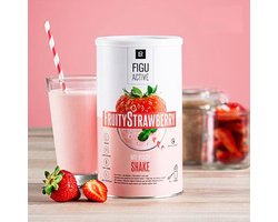 LR Figuactive fruity strawberry / aardbei shake. Bodymission. Afslank. Maaltijdvervanger